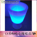 Remote controlled led ice bucket plastic ice bucket with led flashing light